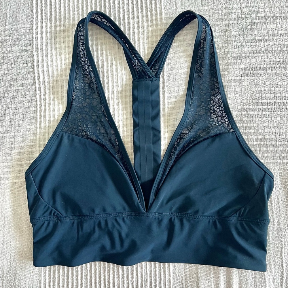 LuluLemon Teal Lace Racerback Sports Bra Bralette